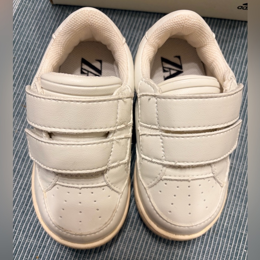Zara Kids Cream Velcro Sneakers